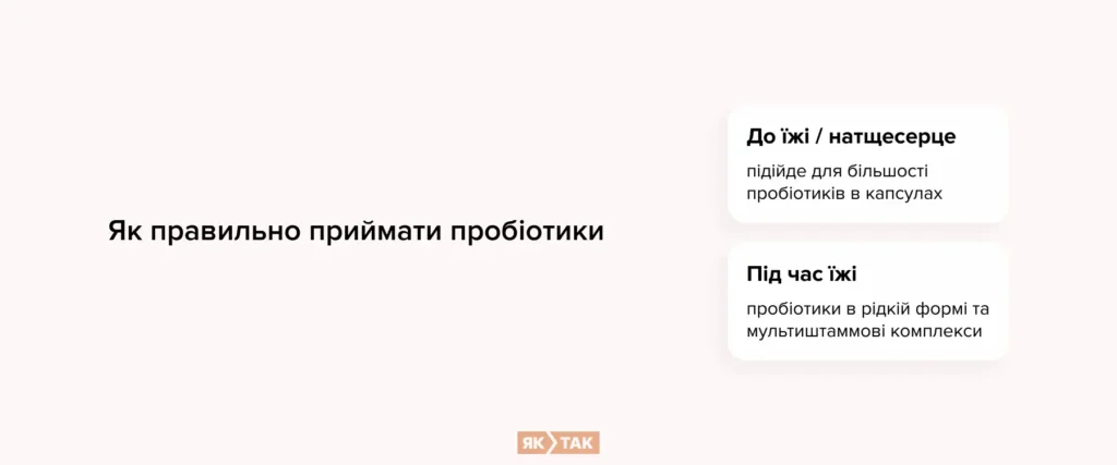 Коли правильно приймати пробіотики